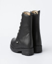 Made in Spain Nappa Leather Girls Black Military Style Boots EU25-EU31